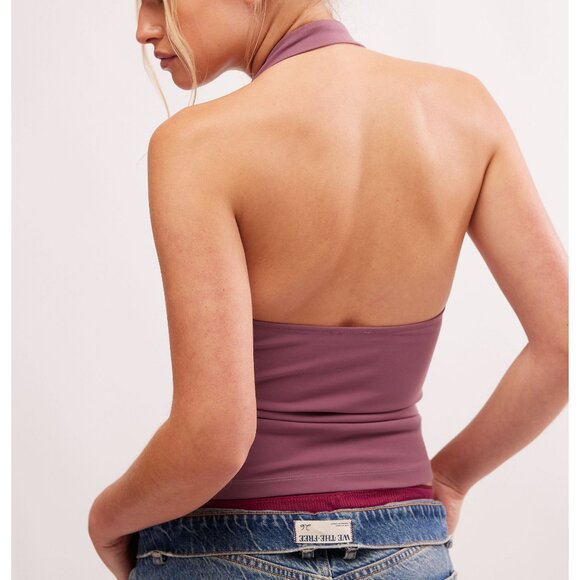 🎉LAST CHANCE🎉 FREE PEOPLE Have It All Halter Top / Tulipwood - Picture 3 of 9
